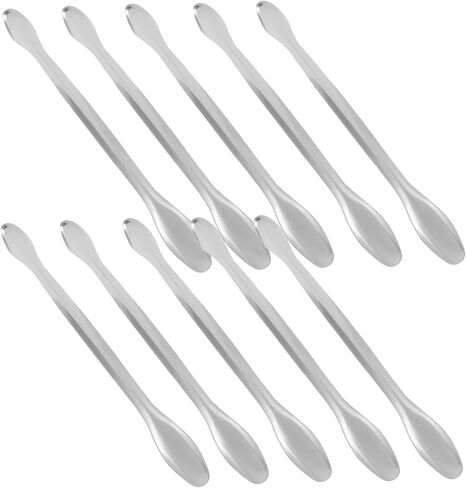 GARVALON 10pcs Measuring Spoons Double Laboratory Scoops for Accurate Sample Measurement and Chemical Transfer for Labs and Research Use in Kuwait