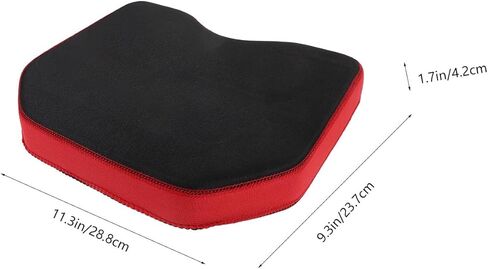 Kisangel Thick Waterproof Fishing Seat Cushion with High Resilience Memory Foam, Black Elastic Padded Boat and Kayak Chair Accessory for Outdoor Fishing Comfort in Saudi Arabia