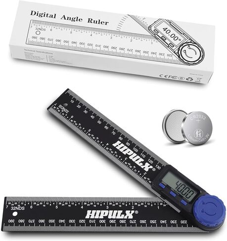 أداة تحديد الزوايا الرقمية، منقلة رقمية مقاس 7 بوصة مع شاشة LCD، أداة تحديد الزوايا الرقمية 0-360 درجة، منقلة بناء ومسطرة مع بطارية مزدوجة للأعمال الخشبية والبناء in Kuwait