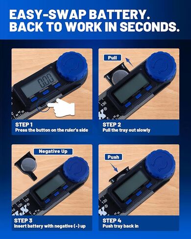 أداة تحديد الزوايا الرقمية، منقلة رقمية مقاس 7 بوصة مع شاشة LCD، أداة تحديد الزوايا الرقمية 0-360 درجة، منقلة بناء ومسطرة مع بطارية مزدوجة للأعمال الخشبية والبناء in Kuwait