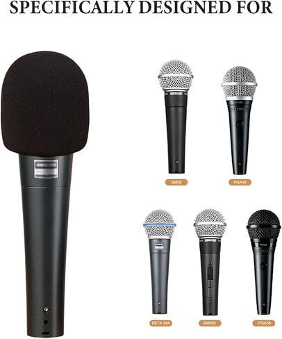 استبدال الزجاج الأمامي للميكروفون SM58، متوافق مع الزجاج الأمامي Shure SM58، الزجاج الأمامي SM48، الزجاج الأمامي Beta 58A، SM58، SM48، PG48، PG58، Beta58A، PGA48-XLR غطاء ميكروفون - قطعتان in Kuwait