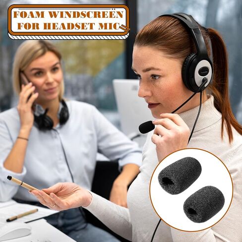 20 Pack 2 Sizes Microphone Covers Foam Microphone Foam Covers Small Ball-Type Windscreen Foams Mic Cover for Clear Audio Fits Podcasting Vlogging Interviews Video Recording(Black) in Saudi Arabia