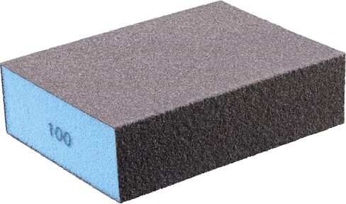 PFERD Sanding Sponge, 4-Sided Abrasive Block, 2-3/4" x 4", 100 Grit, Aluminum Oxide, Reusable (Pack of 5) - Part 46401 in Saudi Arabia