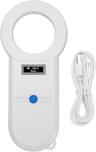 Jectse Pet Microchip Reader، 134.2Khz Pet Microchip Scanner القابلة لإعادة الشحن RFID EMID Micro Chip Reader الماسح الضوئي المحمولة الماسح الضوئي قارئ العلامات الحيوانية in Saudi Arabia
