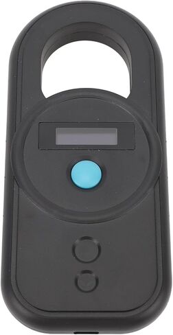 Microchip Reader USB Interface, Sensitivity Portable Rechargeable Animal Microchip Scanner, 128 Information Storage Chip ID Tag Scanner with Dual Frequency for (White) (Black) in Saudi Arabia