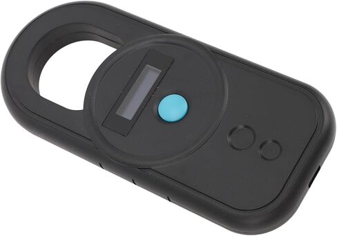Microchip Reader USB Interface, Sensitivity Portable Rechargeable Animal Microchip Scanner, 128 Information Storage Chip ID Tag Scanner with Dual Frequency for (White) (Black) in Saudi Arabia