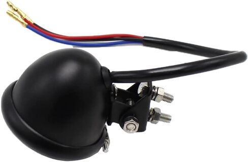 Riloer 2.2" Motorbike Round Taillight Red Lens Red Light, Motorcycle 12V 5W Metal Housing LED Tail Light, Rear Brake Stop Lamp Taillight, Compatible with Harley Chopper Bobber Cafe Racer BIKE in Saudi Arabia