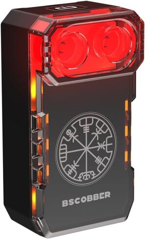 ضوء خلفي رادار الدراجة الذكي، نظام تنبيه خلفي 140 متر مع تنبيه ذكي للفرامل والاقتراب، ضوء خلفي مقاوم للماء لركوب الدراجات لمدة 25 ساعة in Kuwait