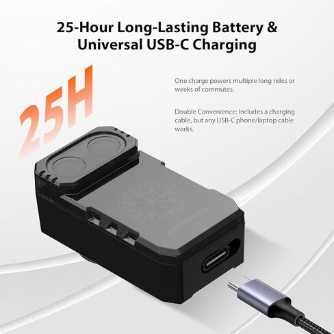 ضوء خلفي رادار الدراجة الذكي، نظام تنبيه خلفي 140 متر مع تنبيه ذكي للفرامل والاقتراب، ضوء خلفي مقاوم للماء لركوب الدراجات لمدة 25 ساعة in Kuwait