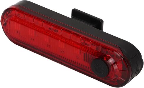 ضوء خلفي للدراجة قابل لإعادة الشحن عبر USB مع بطارية 330 مللي أمبير في الساعة و4 أوضاع إضاءة سهلة التركيب وحزام سيليكون للدراجات الجبلية على الطرق in Saudi Arabia