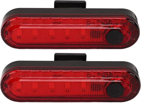 ضوء خلفي للدراجة قابل لإعادة الشحن عبر USB مع بطارية 330 مللي أمبير في الساعة و4 أوضاع إضاءة سهلة التركيب وحزام سيليكون للدراجات الجبلية على الطرق in Saudi Arabia