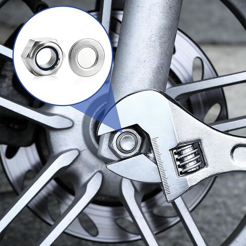 300 قطعة من صواميل الأجهزة والغسالات المعدنية للبراغي: 150 صواميل قفل مترية متنوعة مع 150 غسالات مسطحة من الفولاذ المقاوم للصدأ مجموعة متنوعة من الغسالات للبراغي (M3 M4 M5 M6 M8 M10 M12) in Kuwait