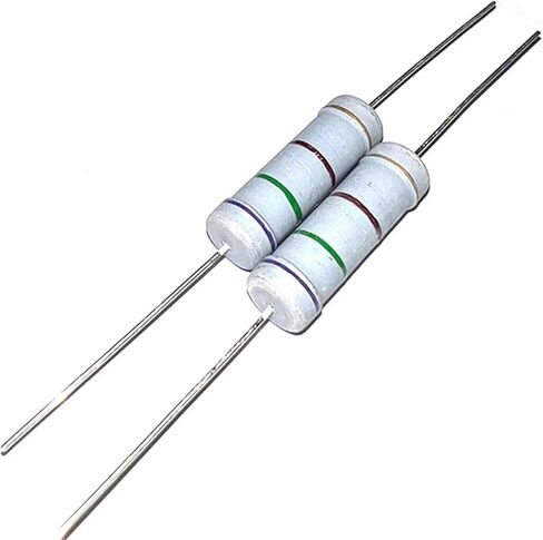 10Pcs 5W 5% Carbon Film Resistor 7R5 75R 750R 7K5 75K 750K 7.5 75 750 R K Ohm 1R-1M(CF 5W 47R 10pcs) in Saudi Arabia