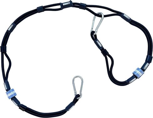 (2) Heavy Duty Everything Ropes 5 Foot Adjustable Bungee Dock Lines for Boats, Mooring Lines, and More with Integrated Hook & Loop Ties, Perfect for attaching Bumpers to Your PWC or Boat Dock Rope. in Saudi Arabia