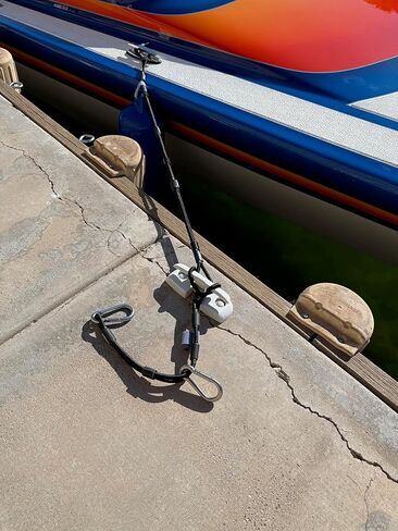 (2) Heavy Duty Everything Ropes 5 Foot Adjustable Bungee Dock Lines for Boats, Mooring Lines, and More with Integrated Hook & Loop Ties, Perfect for attaching Bumpers to Your PWC or Boat Dock Rope. in Saudi Arabia