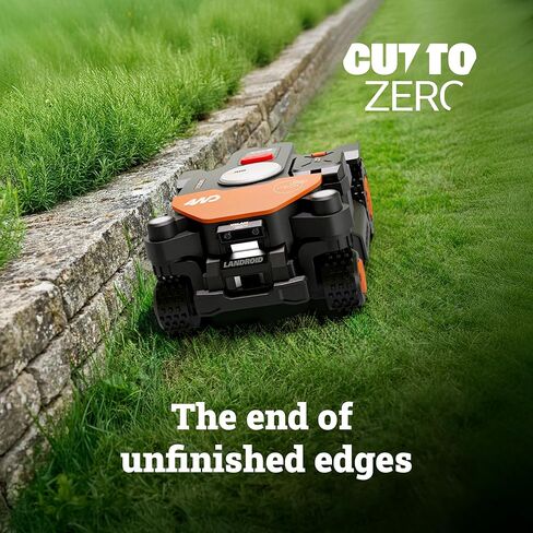 Worx Landroid Vision Cloud 4WD Robot Lawn Mower، بدون جزازة روبوت سلكية محيطية لمساحة 1 فدان، تجنب عقبات الذكاء الاصطناعي + ملاحة سحابية RTK، منحدر 84%، رسم الخرائط التلقائي، التحكم في التطبيق، القطع إلى الصفر، WR344 in Kuwait