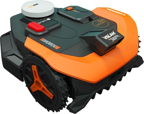 WORX Landroid Vision Cloud Robot جزازة العشب، بدون جزازة روبوت سلكية محيطية لـ 1/4 فدان، تجنب عقبات الذكاء الاصطناعي والملاحة السحابية RTK، منحدر 30%، رسم الخرائط التلقائي، التحكم في التطبيق، WR310 in Kuwait