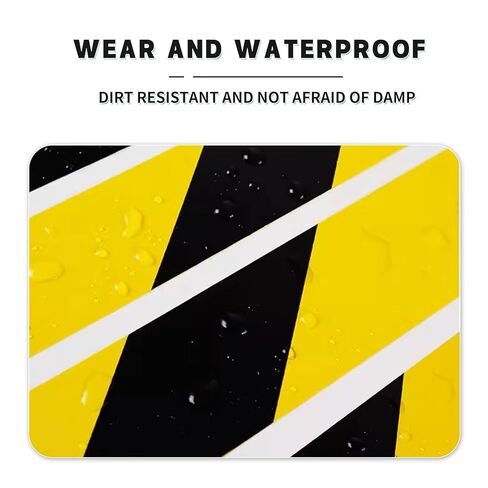 Black & Yellow Hazard Warning Floor Marking Tape 2 Inch x 110FT High-Visibility Waterproof Safety Stripe Duct Tape with Strong Adhesive DurableCautionTape forWarehouseFactoryGym & Home Use in Saudi Arabia
