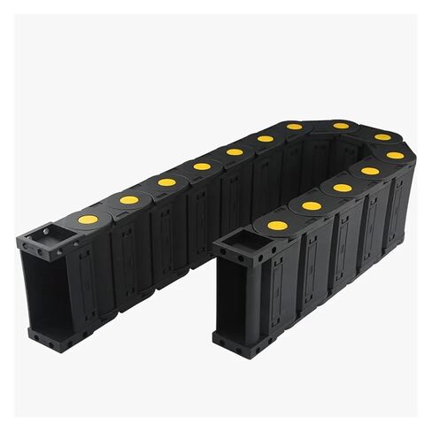 Series 45 X 60mm 75mm 100mm 125mm 150mm 200mm L1000mm Nylon Cable Drag Chain Wire Carrier with End Connectors Towline!(100mm,45x100 mm,Bridge Type) in Kuwait