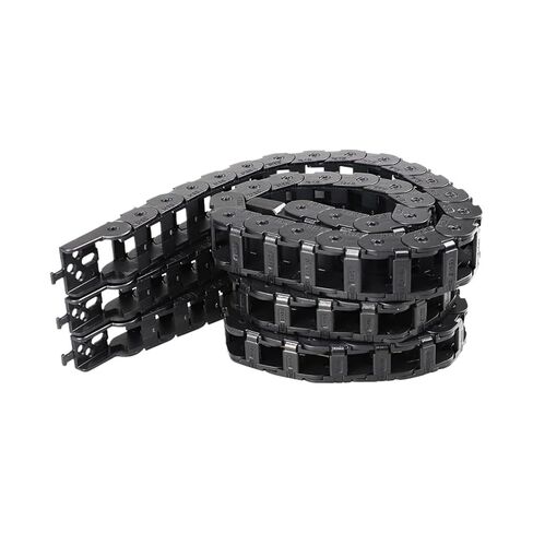 1M 2.4 Printer Cable Chains Set Customized Open Drag Chain Black Openning Type Wire Chains 250/300/350MM 1set(350mm) in Kuwait
