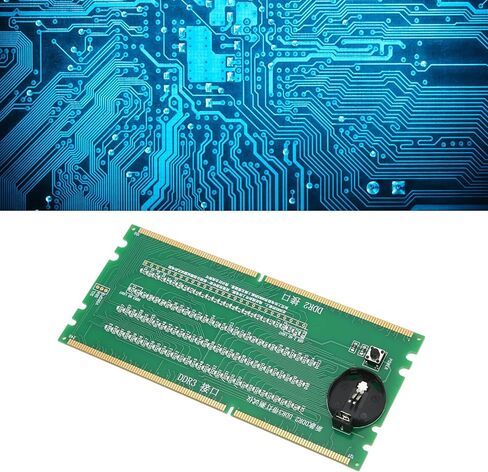 Yunseity Computer Memory Tester, DDR2 DDR3 Mainboard Tester with LED for and Motherboards, PCB Material Light Emitting Diodes for No Boot No Display Repair in Saudi Arabia