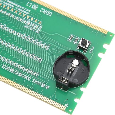 Yunseity Computer Memory Tester, DDR2 DDR3 Mainboard Tester with LED for and Motherboards, PCB Material Light Emitting Diodes for No Boot No Display Repair in Saudi Arabia