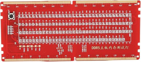 DDR5 Desktop Mainboard Test Card, Memory Slot Tester Board with LED Light, Supports and Motherboards, No External Power Needed, Essential Tool for Computer Repair and Mai in Kuwait