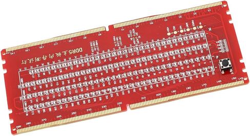 DDR5 Desktop Mainboard Test Card, Memory Slot Tester Board with LED Light, Supports and Motherboards, No External Power Needed, Essential Tool for Computer Repair and Mai in Kuwait