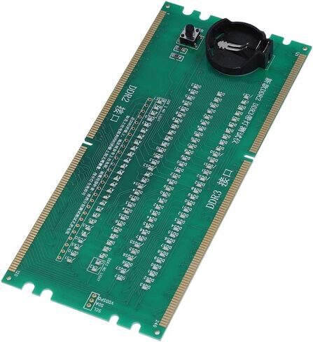 CHICIRIS Motherboard Tester Card Durable DDR2 DDR3 LED Light Indicator Repair Tool for/Desktops Tester Card for Tech Enthusiasts and Professionals PCB Material in Saudi Arabia