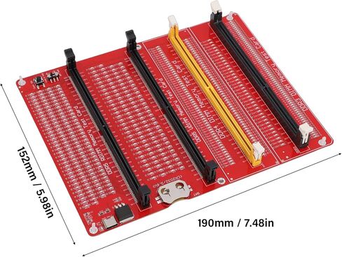 Jectse 4 in 1 RAM Memory Tester Card, Desktop Computer DDR3 DDR4 DDR5 UDIMM RDIMM Diagnostic Tool with LED Light Indicators and Dual Power Supply in Saudi Arabia