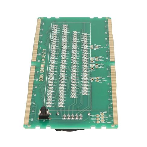 جهاز اختبار ذاكرة DDR5، جهاز اختبار ذاكرة DDR5 لسطح المكتب، بطاقة اختبار صيانة اللوحة الرئيسية مع صمامات ثنائية باعثة، بطاقة اختبار ذاكرة DDR5 للوحات الأم، مادة PCB in Kuwait