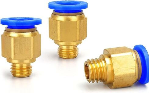 Pneumatic Connector Fitting PC 4/6/8/10/12mm Thread 1/8 1/4 3/8 1/2 Hose Fittings Connectors 10Pcs(4-01) in Saudi Arabia