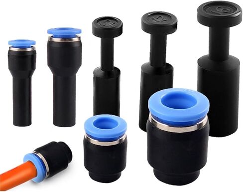 4mm/6mm/8mm/10mm/12mm Pneumatic Fittings Blanking Fitting Hose Tube Push Fit Seal Connector 1Pcs(PGJ 10-6) in Saudi Arabia