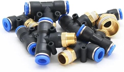 Pneumatic Regulator 4mm 6mm 8mm 10mm 12mm OD Hose Tube Adjust Valve Connector 1/8" 1/4" 3/8" 1/2" Thread 1Pcs(PB4-02) in Saudi Arabia
