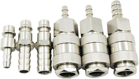 Type Pneumatic Fitting Quick Coupling Connector Coupler Compressor 6mm 8mm 10mm Hose Barb 2Pcs(Japan SHPH40) in Saudi Arabia