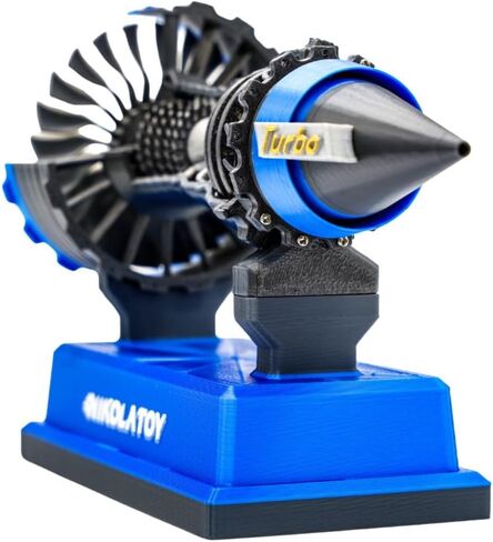 Miniature Miniature Trent 900 Turbofan Engine Model, 3D Printed Mechanical Model for Aviation Enthusiasts, Educational Science Toy & Gift – (12cm/4.8in) (Miniature) in Kuwait