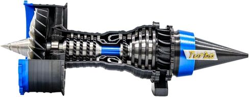 Miniature Miniature Trent 900 Turbofan Engine Model, 3D Printed Mechanical Model for Aviation Enthusiasts, Educational Science Toy & Gift – (12cm/4.8in) (Miniature) in Kuwait