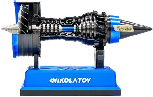 Miniature Miniature Trent 900 Turbofan Engine Model, 3D Printed Mechanical Model for Aviation Enthusiasts, Educational Science Toy & Gift – (12cm/4.8in) (Miniature) in Kuwait