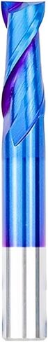 Carbide Flat Nose End Mill Cutter CNC Router Bits 2 Flute Nano Blue Coated 1-12mm Milling Bit Tool in Kuwait