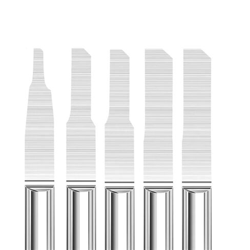 لقم الحفر 1/8 ''عرقوب يميل نحت بت 0.8-3.0 مللي متر كربيد نهاية مطحنة CNC راوتر بت الخشب قاطعة المطحنة 10 قطعة (10 قطعة 3.175x3x8) in Kuwait