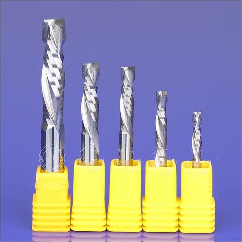 نهاية مطحنة القاطع CNC بت مزامير مزدوجة مركب الخشب كربيد النجارة طحن أدوات آلة الحفر جهاز التوجيه (3.175x3.175x15) in Kuwait