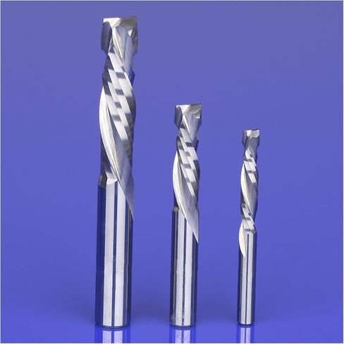 نهاية مطحنة القاطع CNC بت مزامير مزدوجة مركب الخشب كربيد النجارة طحن أدوات آلة الحفر جهاز التوجيه (3.175x3.175x15) in Kuwait