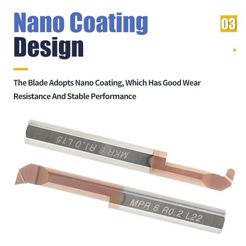 Mini Boring Cutter Boring Tool Small Hole Grooving Machining Metal Tungsten Carbide Alloy Blade Turning Lathe Tools 1Pcs(6 R0.2 L22,MUR) in Saudi Arabia