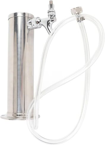 Single Tap Stainless Steel Draft Beer Tower 3 Inch Column Dispenser Kit Sturdy for Parties Pubs Restaurants Home Gatherings Beer Dispenser System in Saudi Arabia