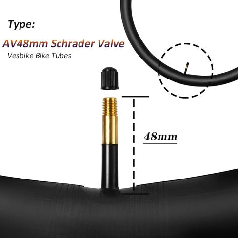 700x23c/700x25c/700x28c/700x30c/700x32c Bike Tube AV48mm Schrader Valve 2 Pack Road Bicycle Inner Tubes with 2 Tire Levers Premium Butyl Rubber City Road Bike Tubes Fit 700x23-32c in Saudi Arabia
