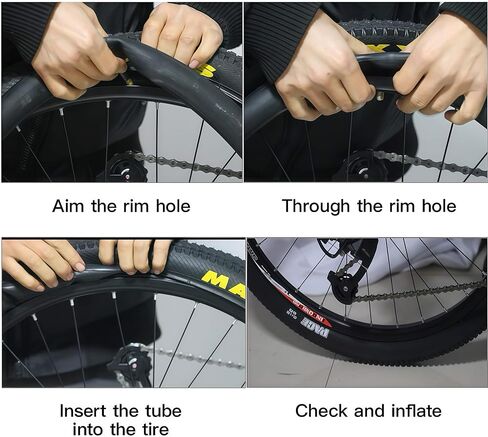 قطعتان من الأنابيب الداخلية للدراجة مقاس 14 × 1.75/2.125 مع جذع صمام شريدر بزاوية، وأنابيب الدراجة الإلكترونية مع رافعتين للإطارات و6 رقع لاصقة لأنبوب الدراجة مقاس 14 بوصة × 1.75/2.125 بوصة وإطارات الدراجات البخارية الكهربائية in Kuwait