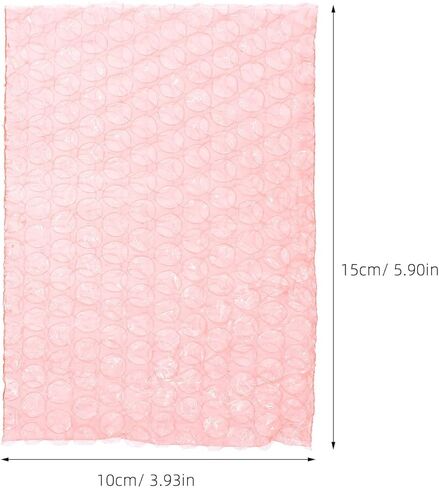 Holibanna 100Pcs Red Anti-Static Small Bubble Mailer Pouches 10X15Cm Thick Shockproof Protective Shipping Bags for Small Business Packaging in Saudi Arabia