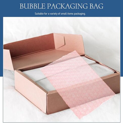 Holibanna 100Pcs Red Anti-Static Small Bubble Mailer Pouches 10X15Cm Thick Shockproof Protective Shipping Bags for Small Business Packaging in Saudi Arabia