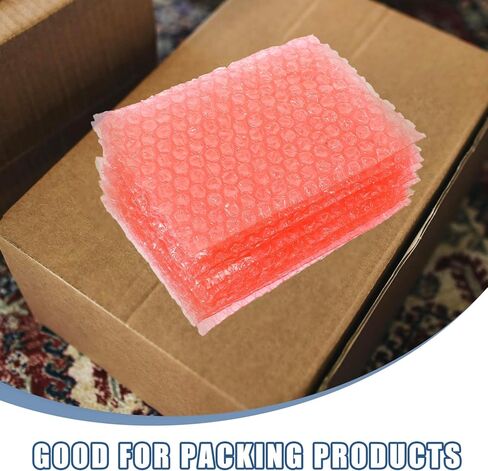 Holibanna 100Pcs Red Anti-Static Small Bubble Mailer Pouches 10X15Cm Thick Shockproof Protective Shipping Bags for Small Business Packaging in Saudi Arabia