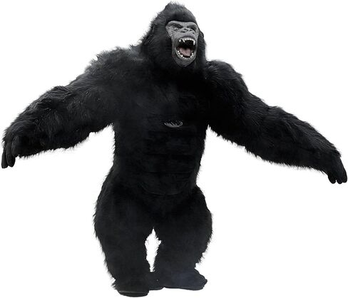 Inflatable Gorilla Costume for Adult, Air Blow up 8.2ft Gorilla Costume Props for Party Games & Activities Halloween in Kuwait
